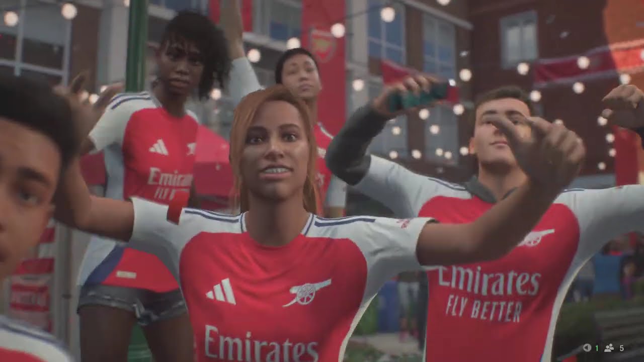 Arsenal Champions of Premier League EAFC 25 PS5  -  Ultimate difficult - Tactical mode on
