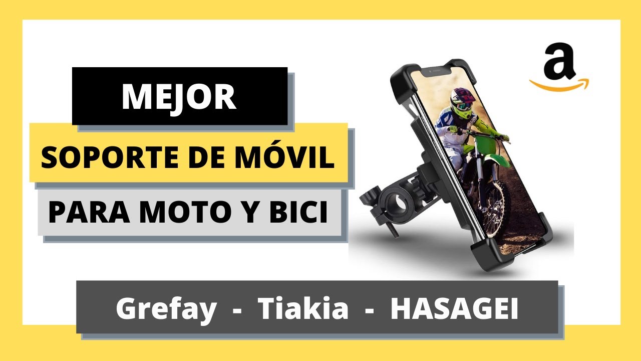 Mejor SOPORTE DE M&Oacute;VIL para Moto y Bici {Grefay, Hasagei, Tiakia}