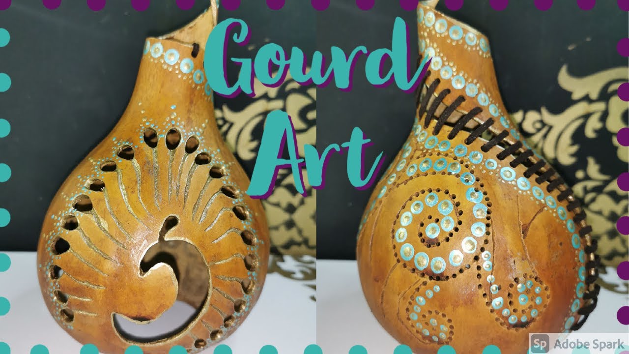DIY Gourd Art | Gourd Art Tutorial | Gourd Art model