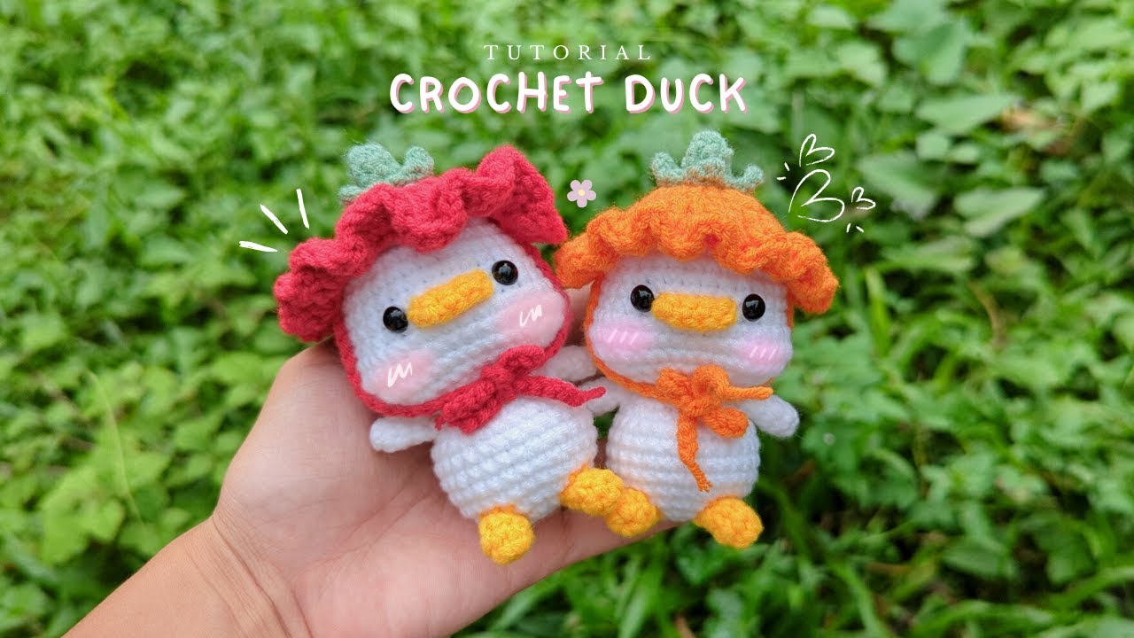 Crochet Duck with Hat | Car accessories| Tutorial| Amigurumi