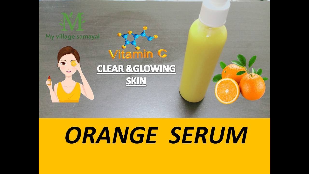 Easy DIY Orange Peel Serum for Glowing & Clear Skin | Vitamin-C Serum|ஆரஞ்சு தோல் சீரம்
