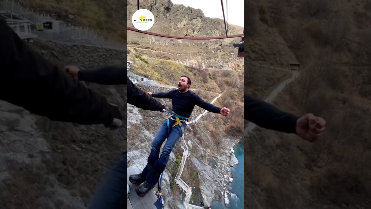Bungee Jumping accident Rope Break | Impossible Funny Bungee Jumping  