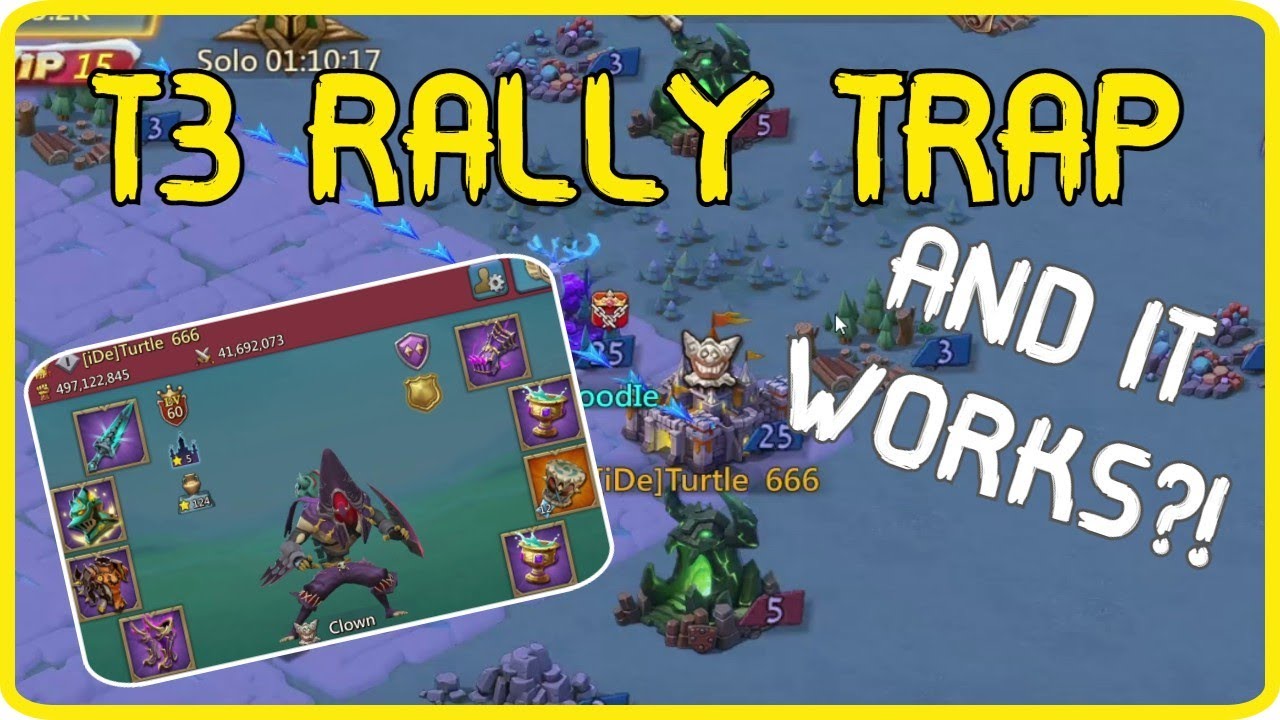 T3 RALLY TRAP that can actually WORK? Lords Mobile mix rallies