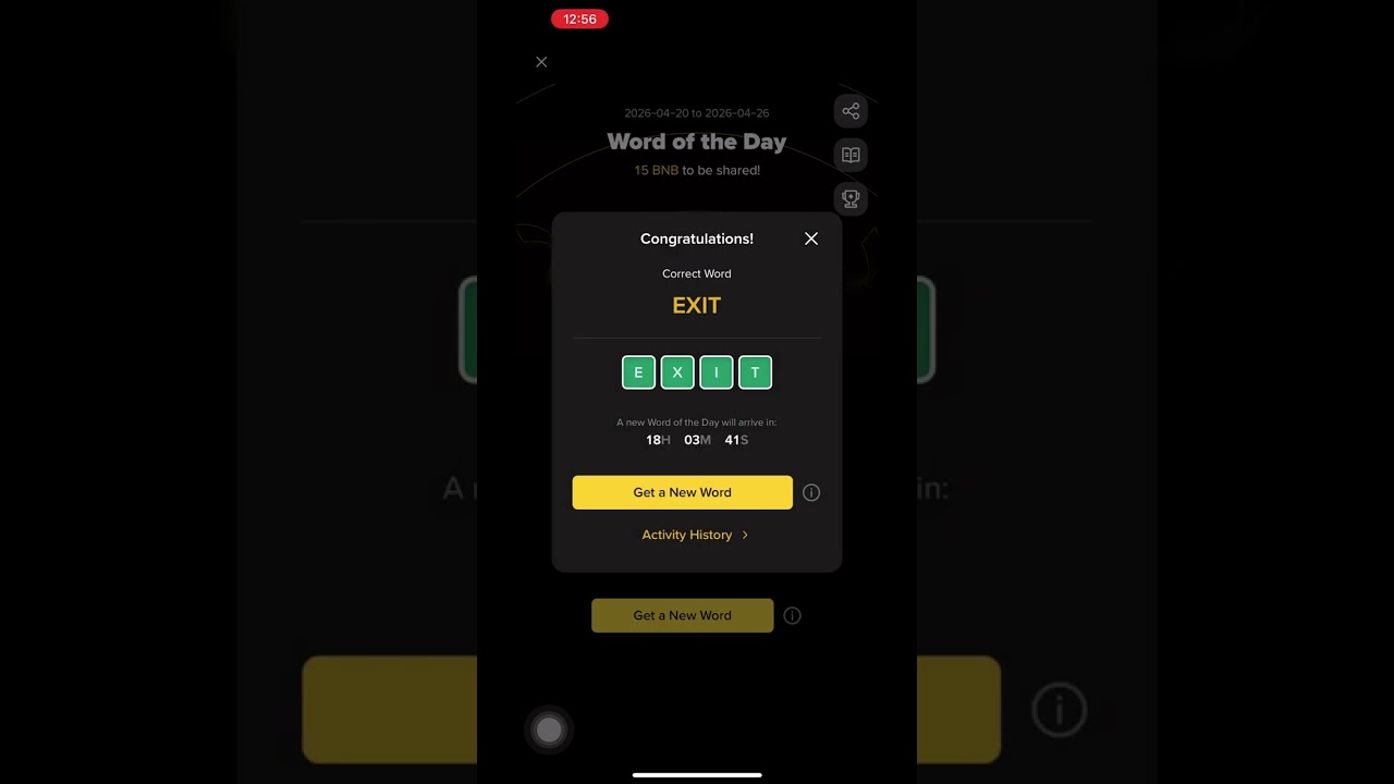 Binance Word of the Day Answer Today 20 to 26 April 2026 | 4,6,7,8 Letters | Pre-IPO Assets Theme 