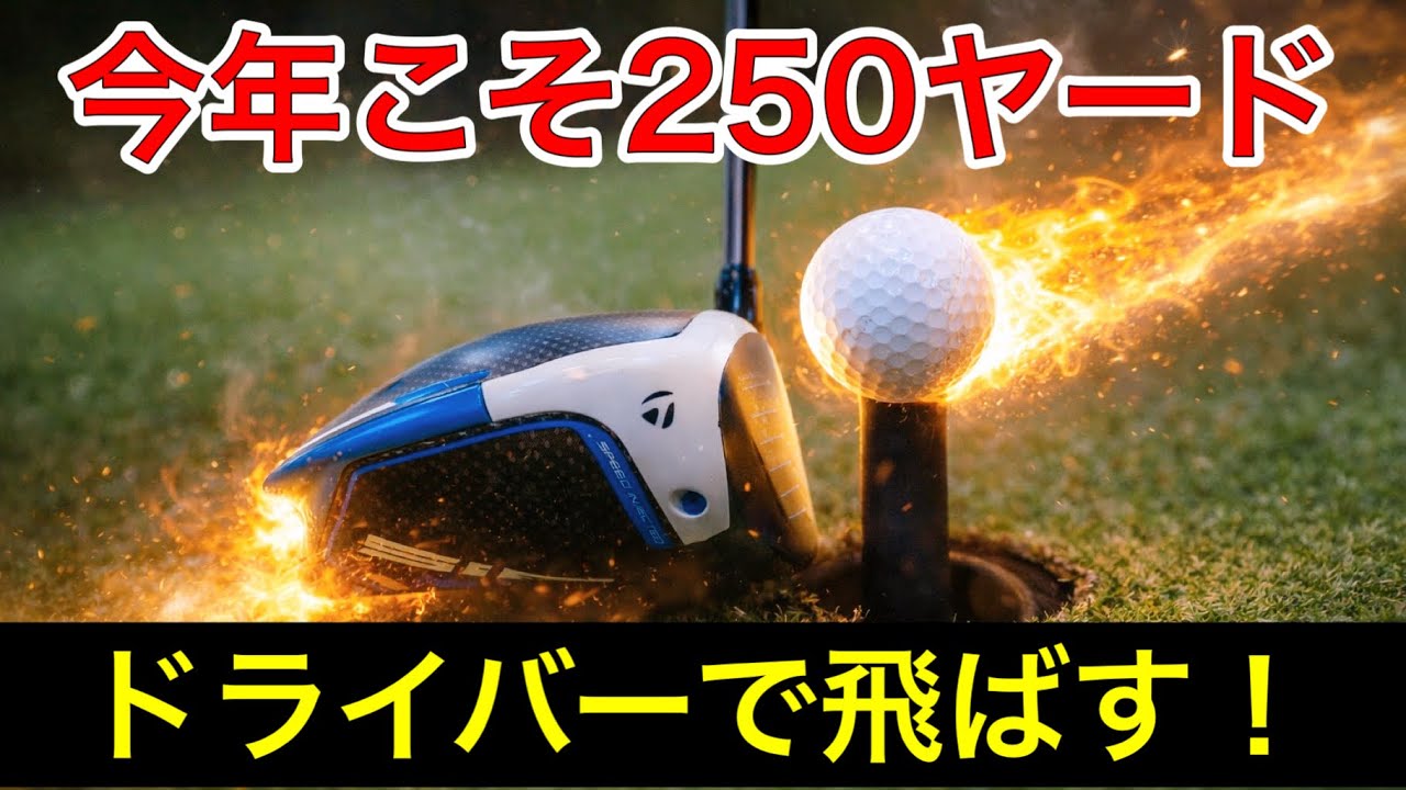 【保存版】今年こそ250ヤード！50代から飛距離を取り戻す方法。