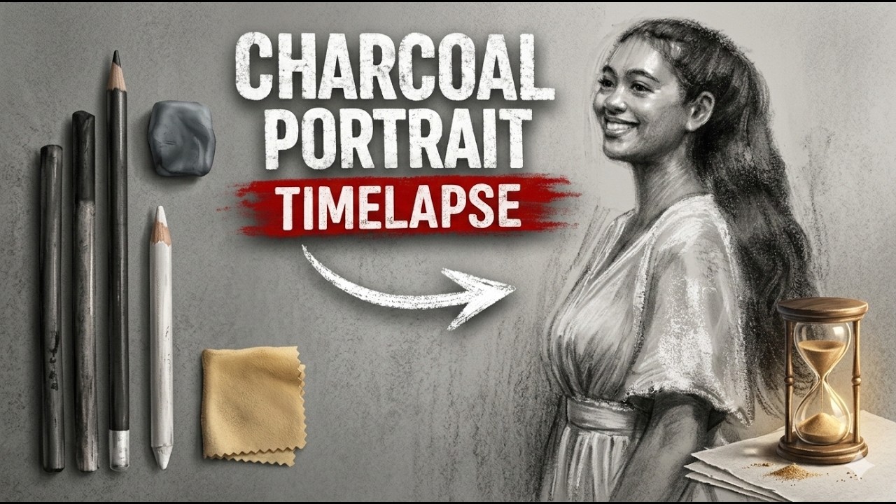 Charcoal Portrait (time lapse)
