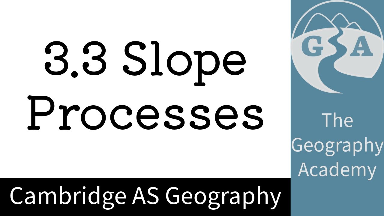 3.3 Cambridge AS Geography - Slope Processes