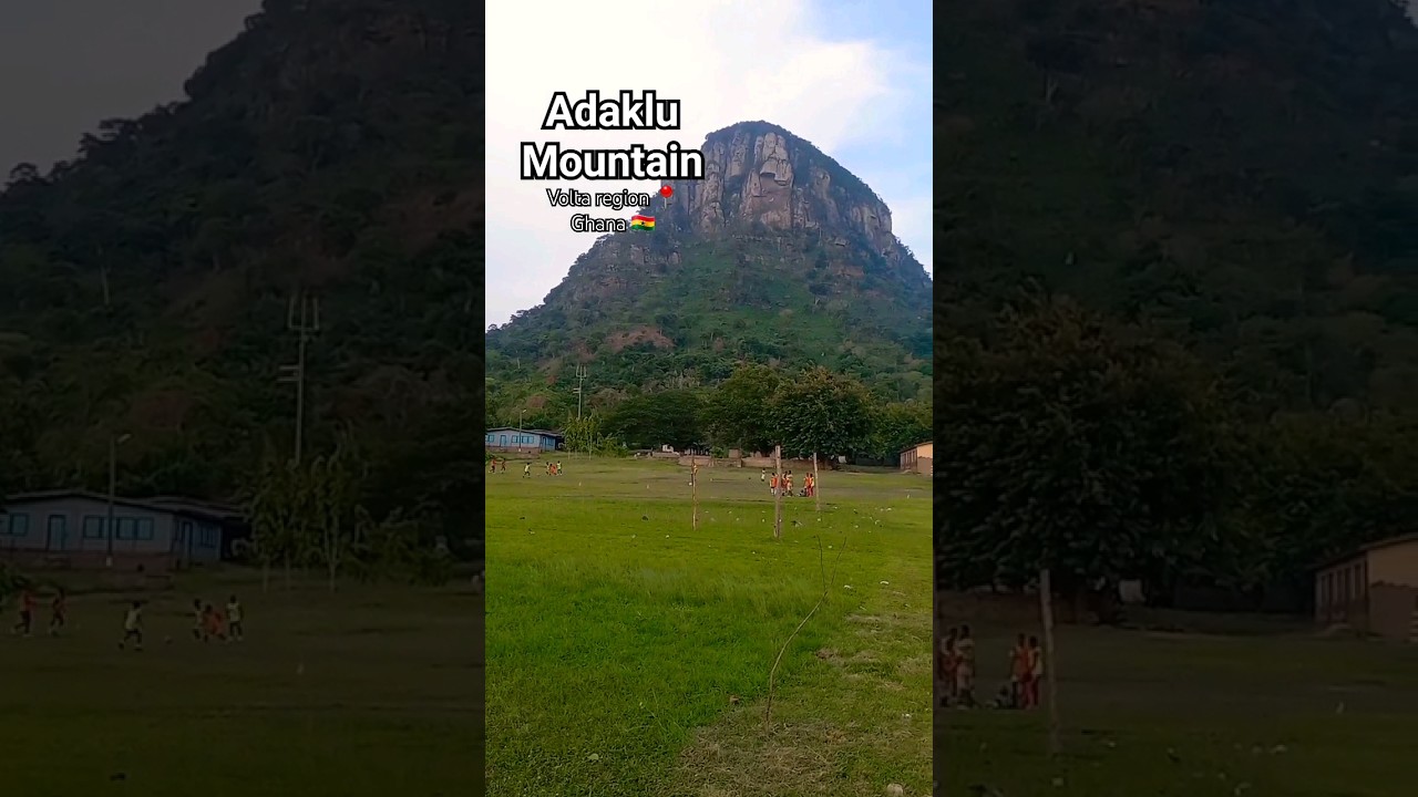 Would you climb this mountain???    #livinginghana #jamaicaninghana #voltaregion