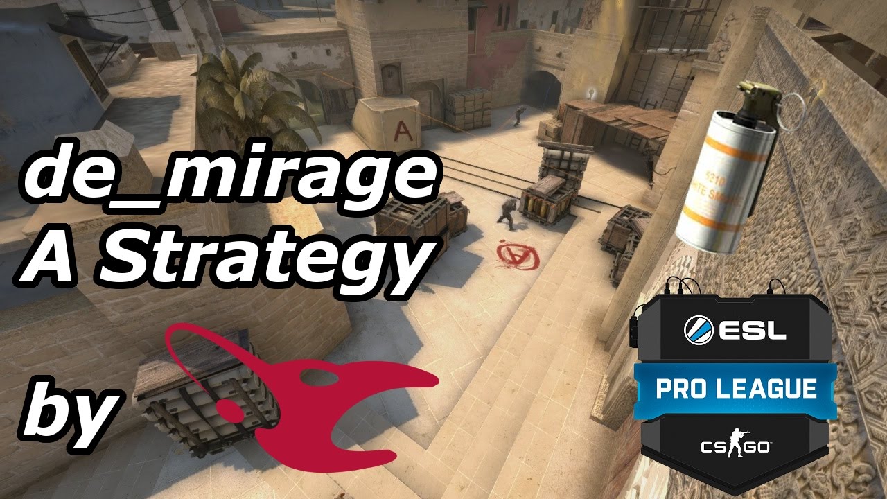 CS:GO Tutorial | Mirage STRAT Tactic by Mousesports - ESL Pro League Season #4 2017 (english)