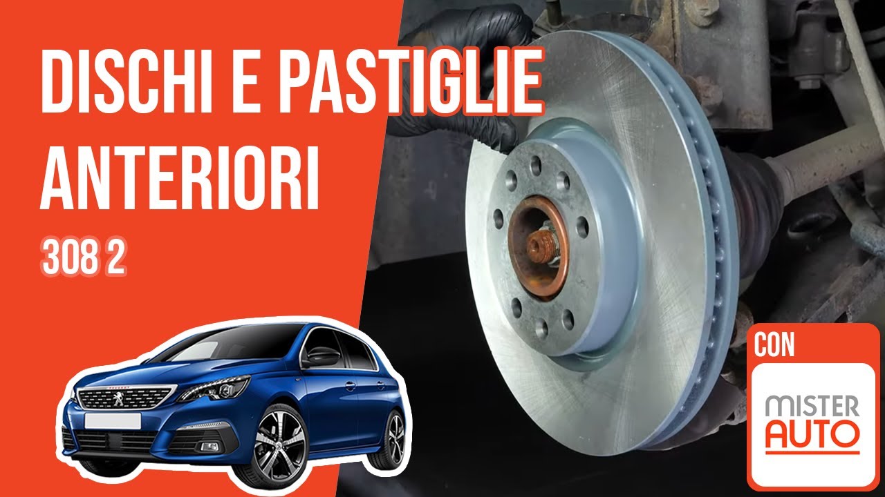 Cambio dischi e pastiglie anteriori Peugeot 308 2 🚗