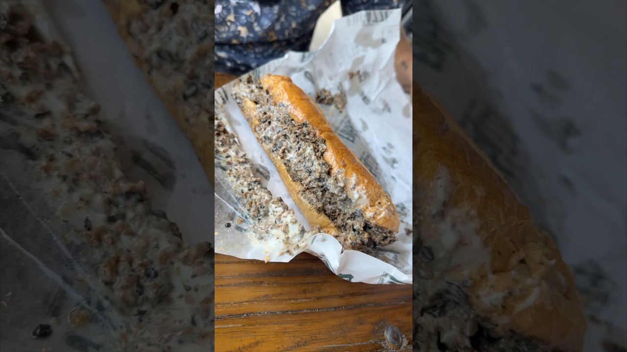 An INCREDIBLE CHEESESTEAK in Charleston, SC at Fugazzi inside Revelry Brewing! 🥩🧀🔥 