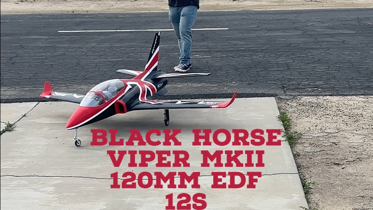 Black Horse Viper MKII /  HSD 120mm EDF 12s at Rio Bravo Sport Flyers in Bakersfield