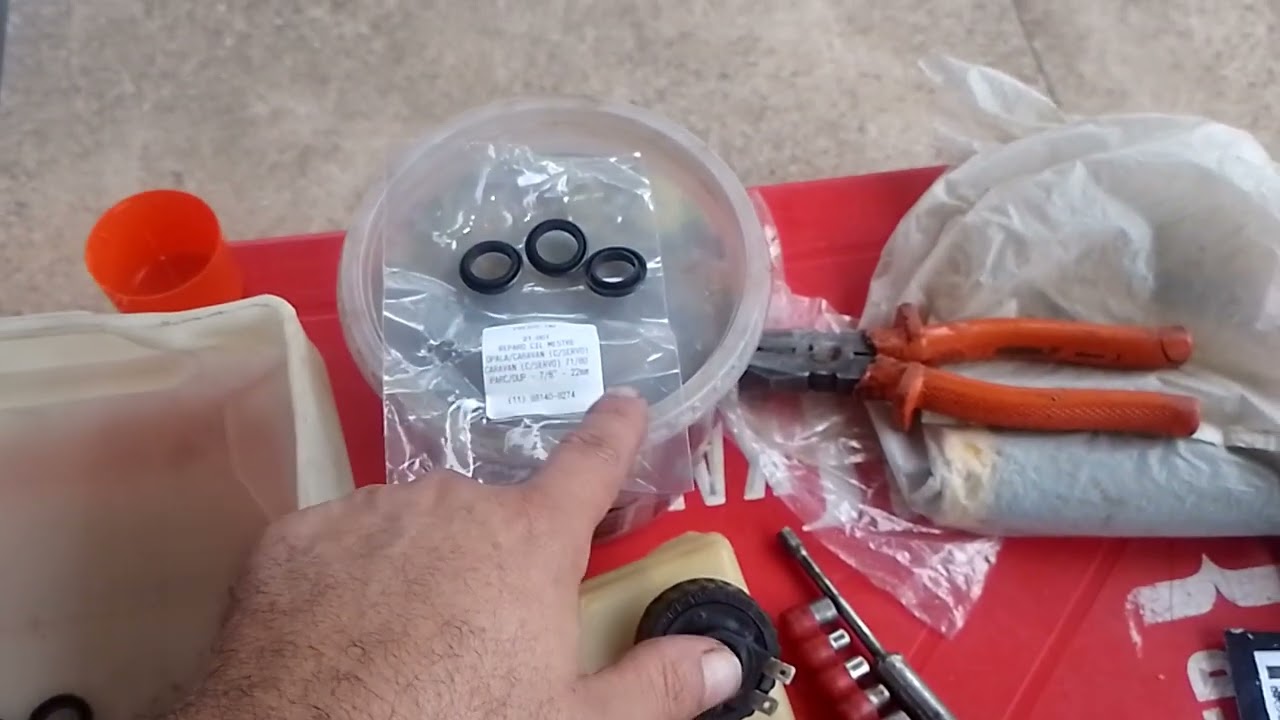 troca reparos do cilindro mestre opala 