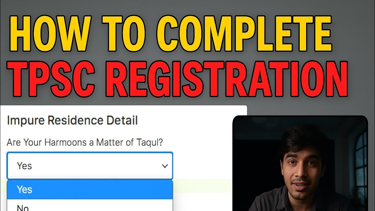 HOW TO COMPLETE TPSC OTPR  REGISTRATION