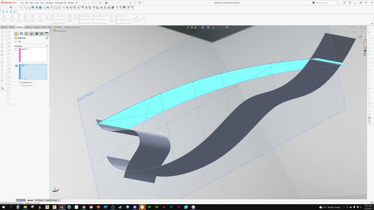 Speed form refinement primary surface Part II
