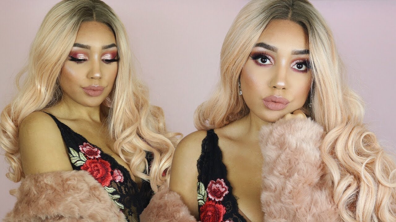 SLAYING AN AMAZON K'RYSSMA WIG + ROSE GOLD MAKEUP