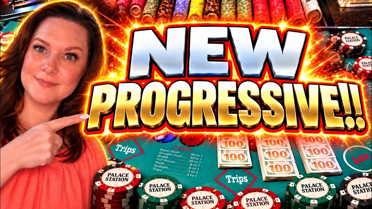 ULTIMATE TEXAS HOLD 'EM in LAS VEGAS! 🍀🍀 NEW PROGRESSIVE!! (UTH)