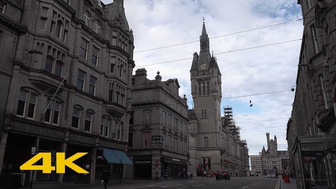 Aberdeen Walk: City Centre【4K】