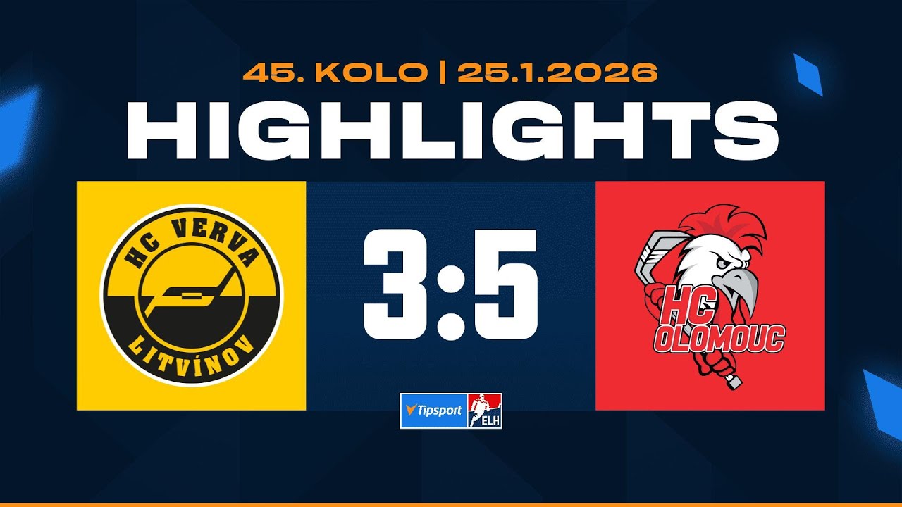 Highlights | HC Verva Litvínov vs. HC Olomouc 3:5 | 25.01.2026