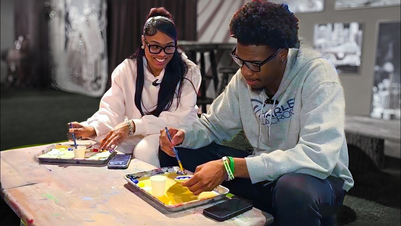 Zoe Spencer Takes Zeddy Will To Painting Studio..