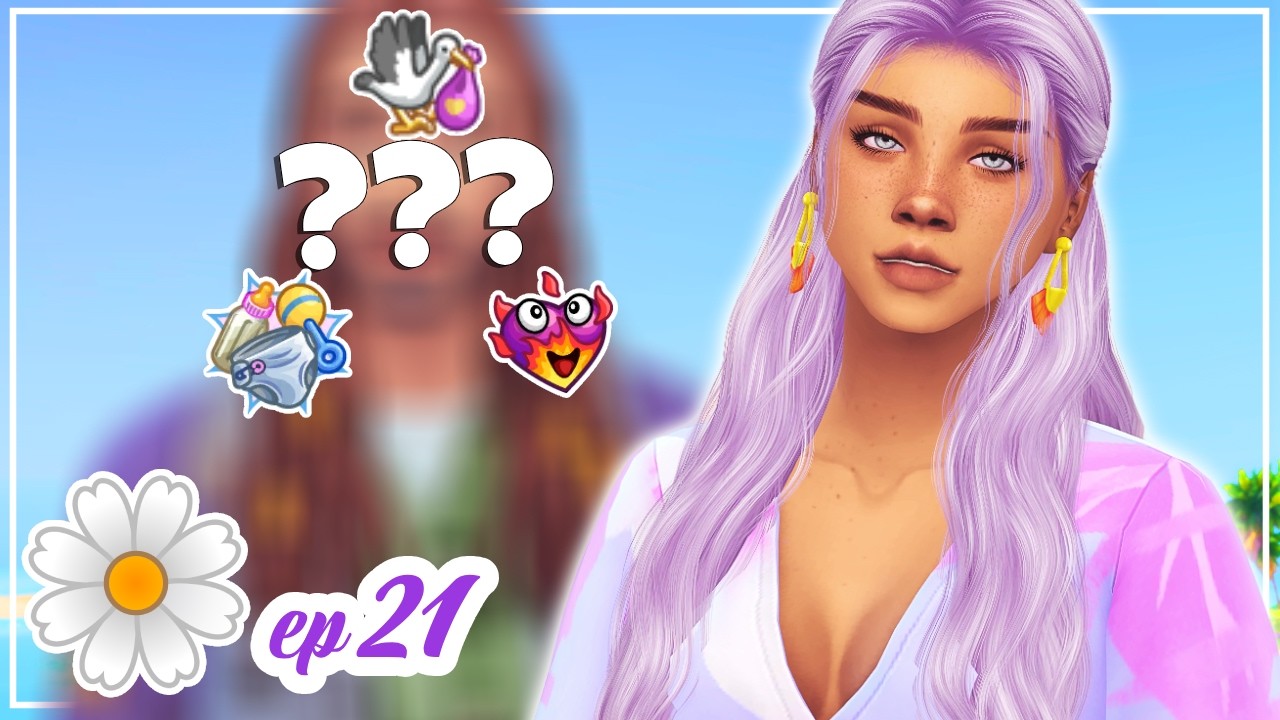 Ребенок родился... (но кто же папа?) 🤔 Челлендж SIMS IN BLOOM! 💜 Анютины глазки #21