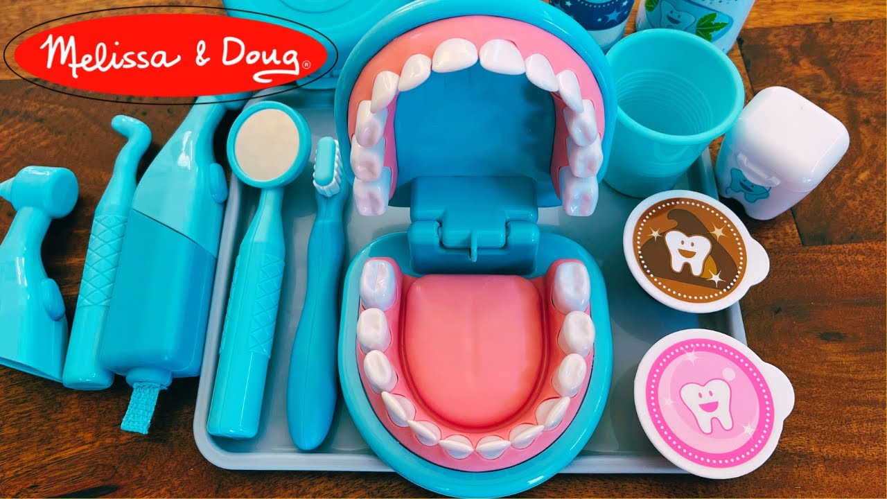 ASMR, Dentist Cleaning, Melissa and Doug Super Smile Dentist Kit, Dentist Toy
