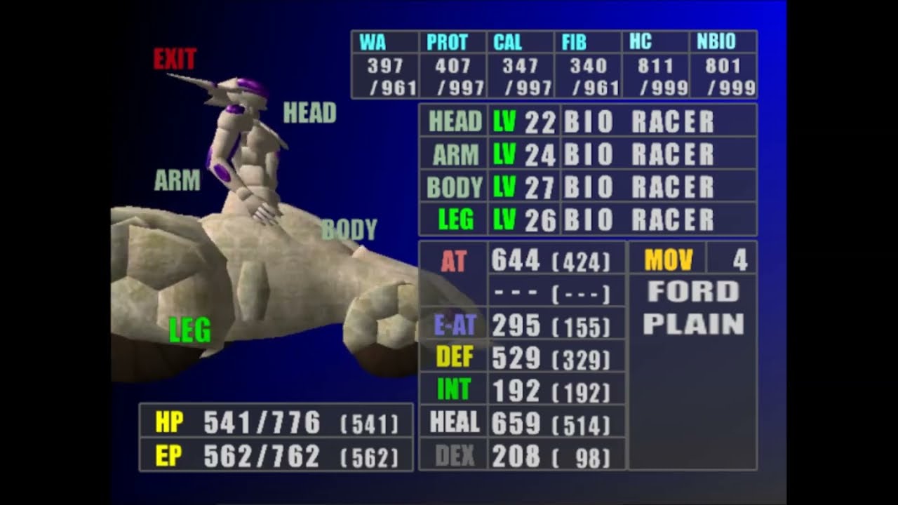 Seventh Cross Evolution, All Evolutions (Dreamcast, 1998)