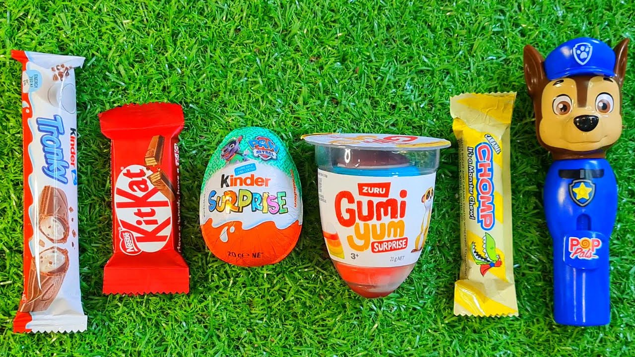 ASMR Most Popular Candys / some lots of colorful rainbow lollipop candy / unpacking chocolate eat