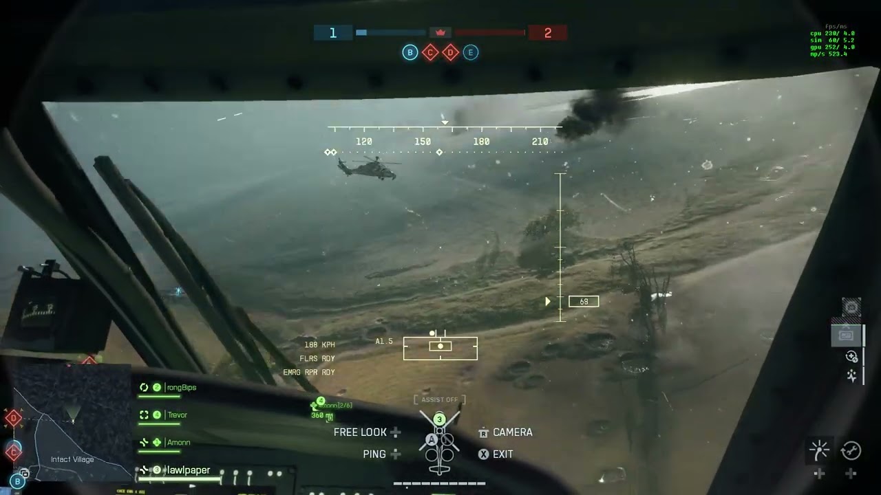 Battlefield ram assist with helicopter