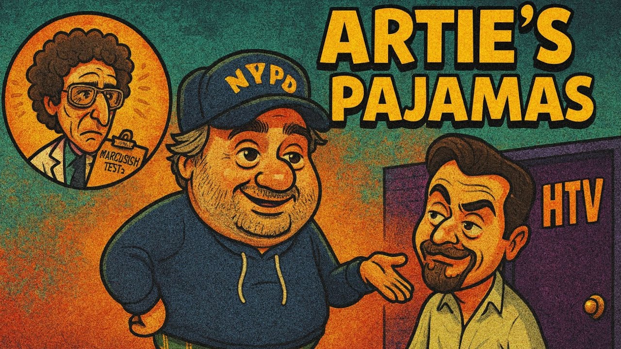Artie's pajamas, Narcissism test, Sal using the bathroom HTV