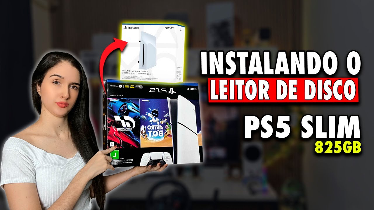 INSTALEI UM LEITOR DE DISCO NO PS5 SLIM 825GB! VEJA COMO FAZER!