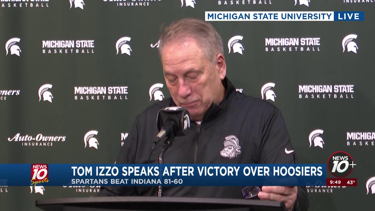 WATCH LIVE: Tom Izzo to speak after MSU victory over Indiana