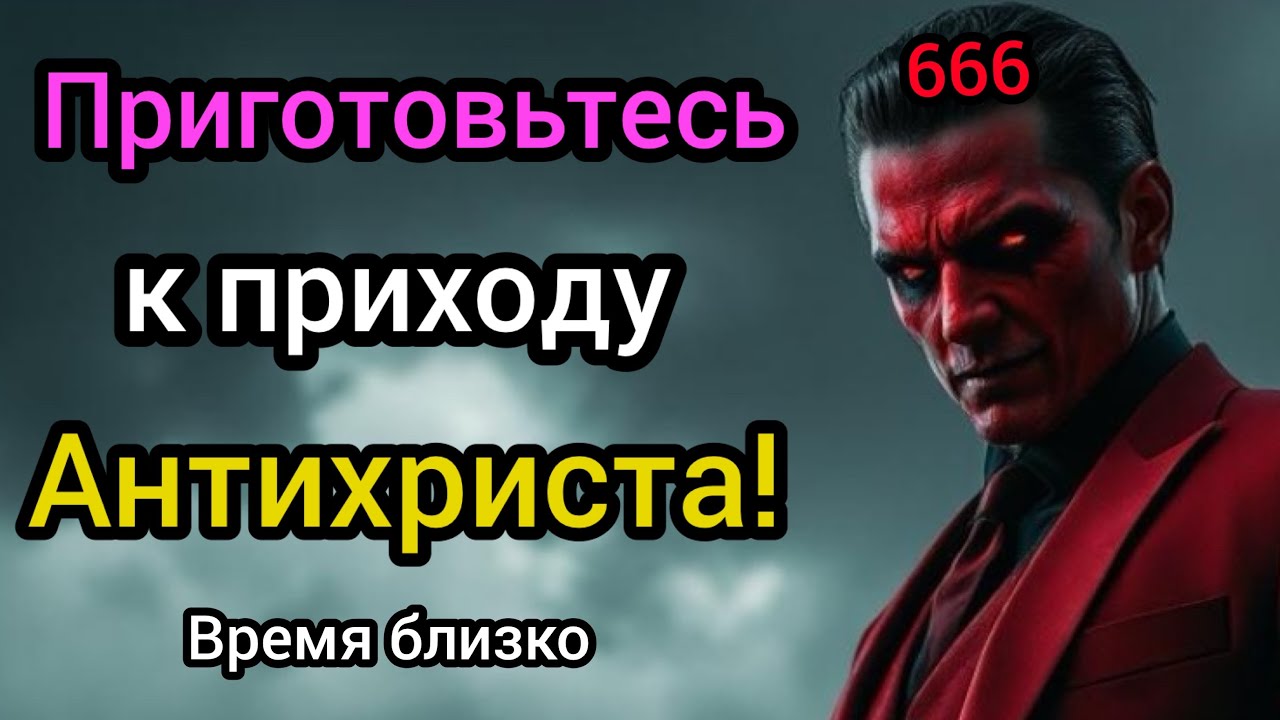 Правление Антихриста близко: приготовьтесь  