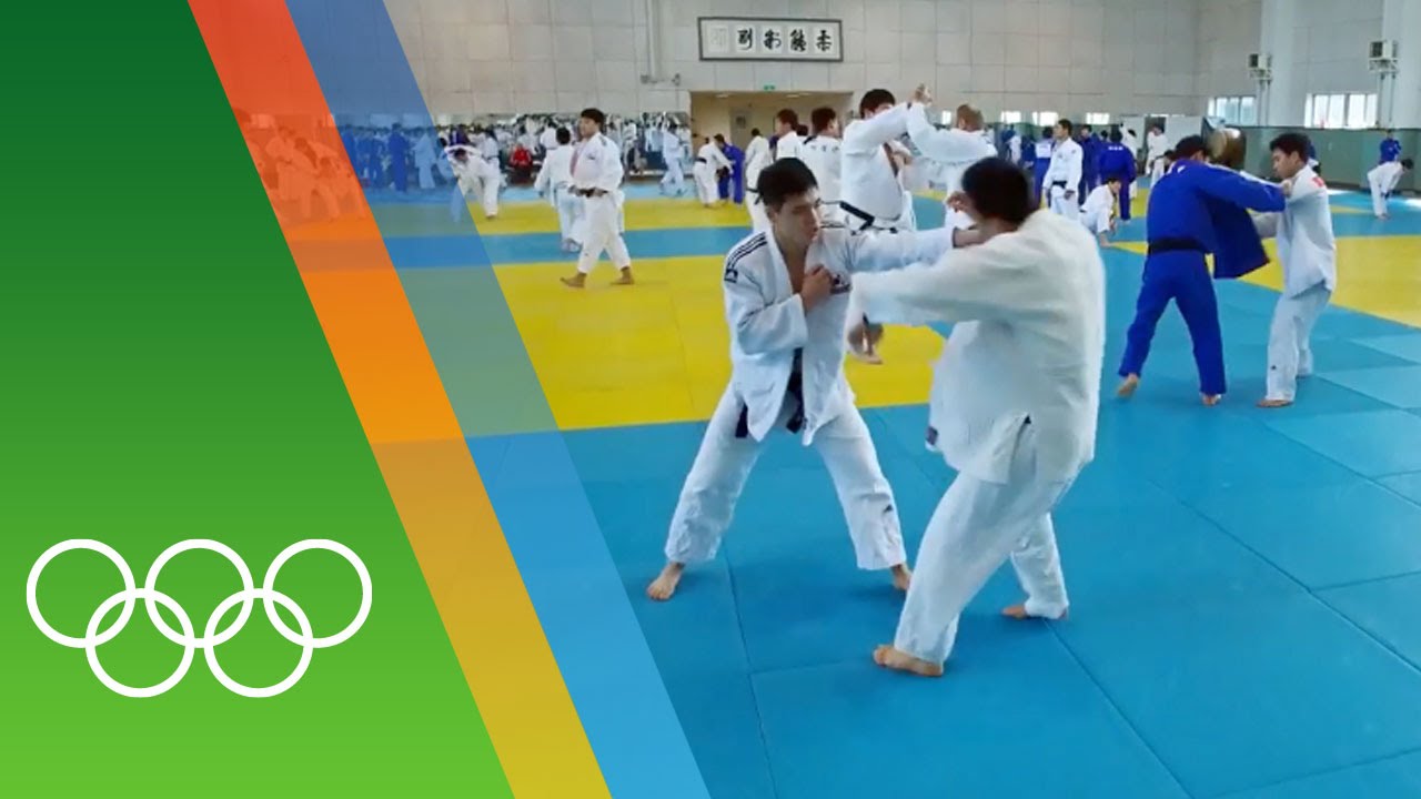 Training for Rio 2016 with the Korean Judo team