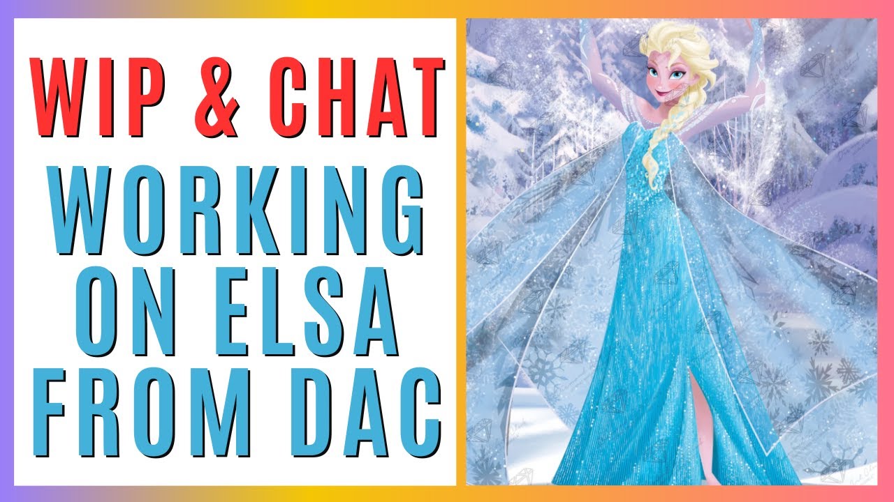 Diamond Paint with Me! Working on Elsa for Christmas in July