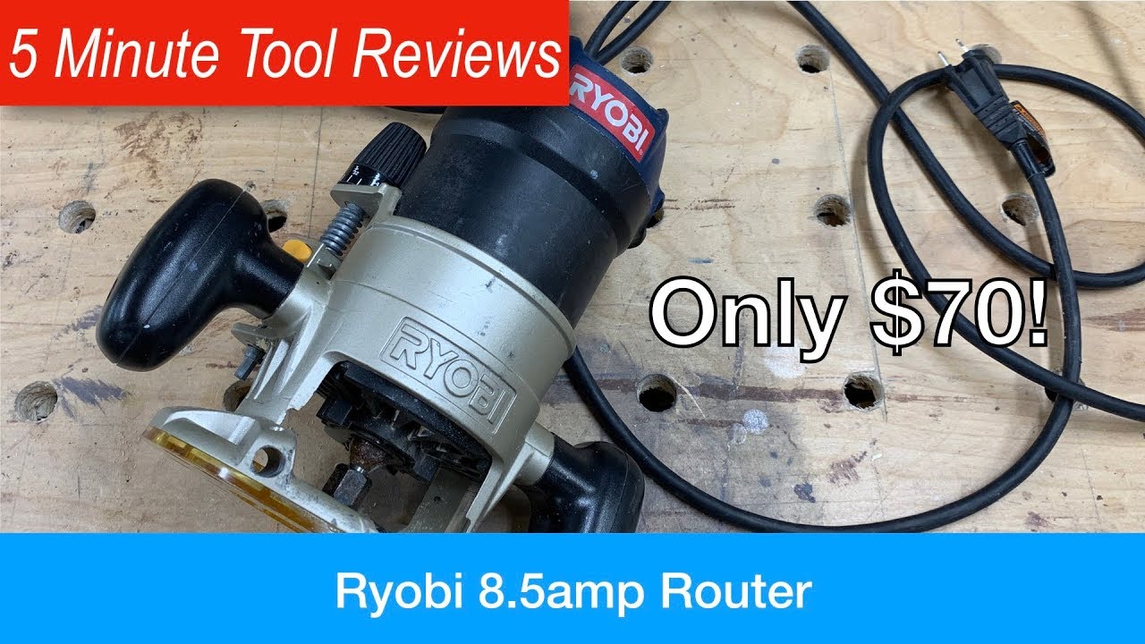 Ryobi 8.5amp Router - Five Minute Tool Reviews - Can a Cheap Router be Good?