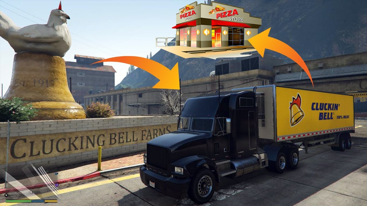 Clucking Bell FarmS Chicken Delivery to Haute Restaurants | Realistic Truck Mission in GTA5 #gta