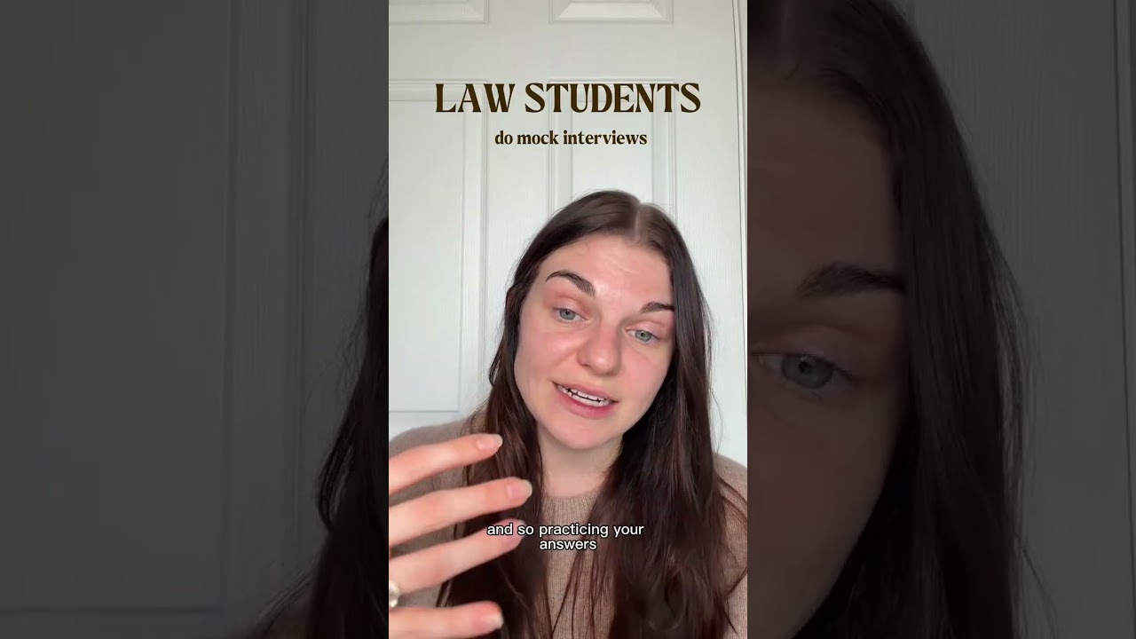 DO MOCK INTERVIEWS #lawschool #interview