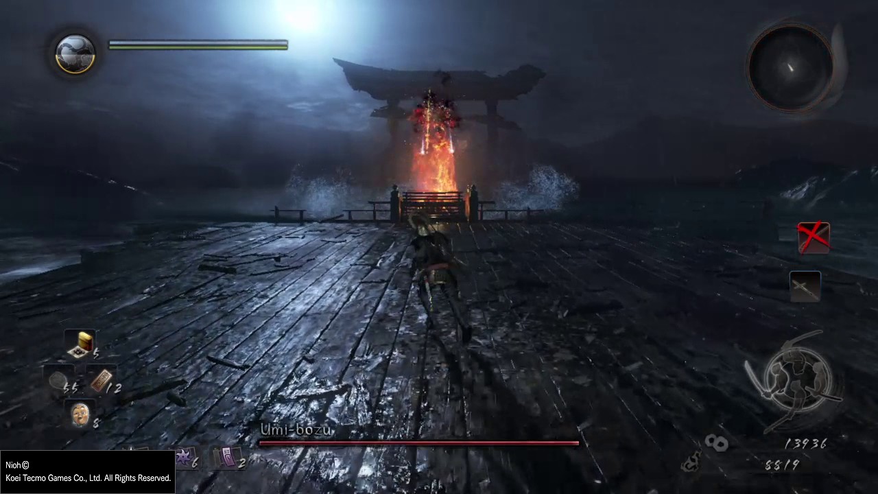 Easiest Umi-bozu bossfight cheese