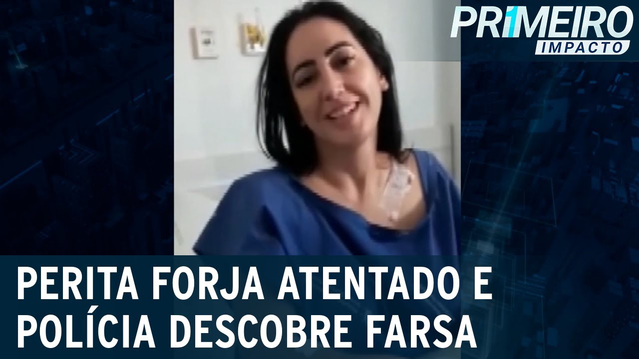 Perita criminal forja atentado contra si e polícia descobre farsa | Primeiro Impacto (14/03/22)