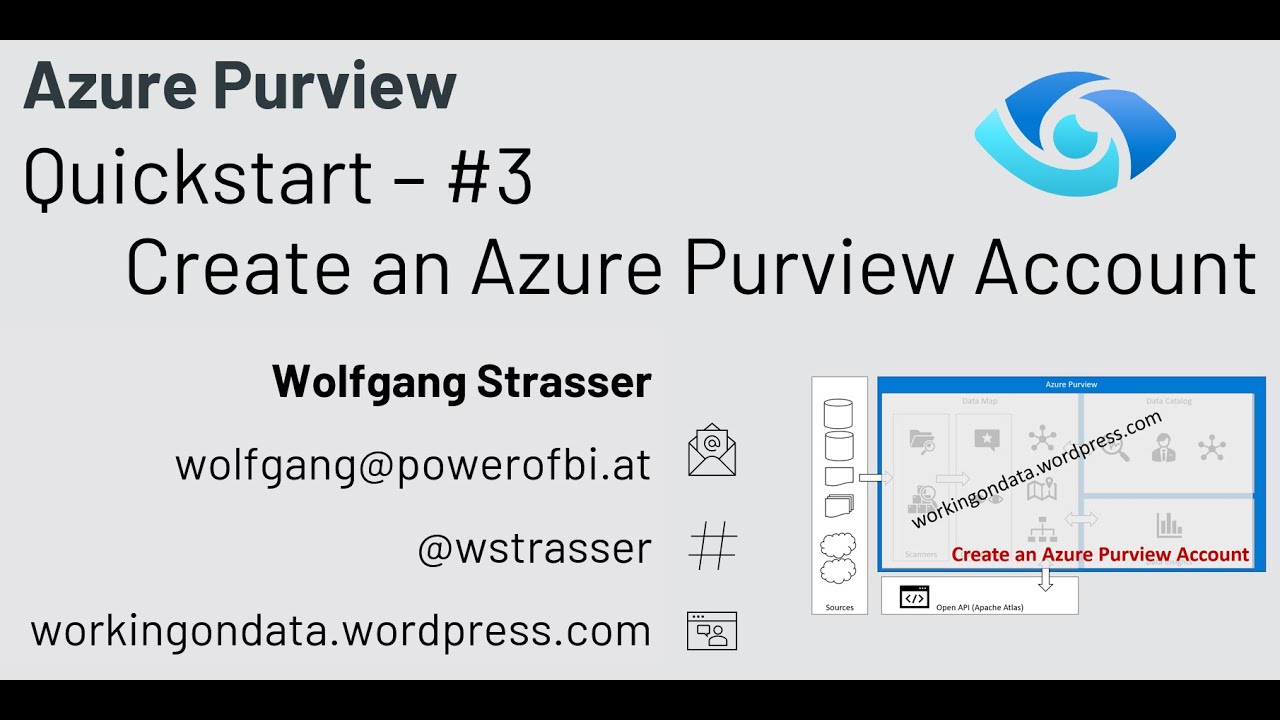 Azure Purview Quickstart #3   Create an Azure Purview Account