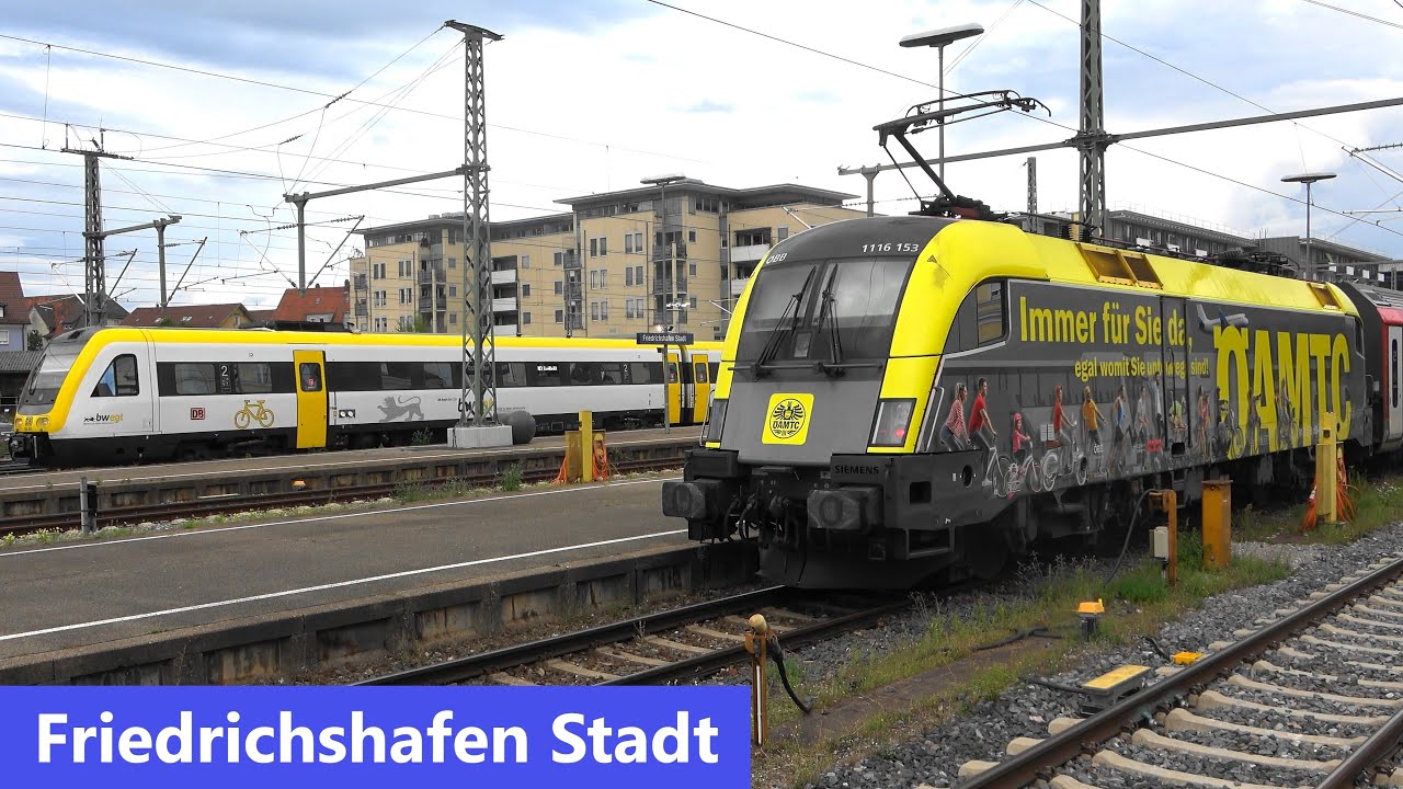 Friedrichshafen:⚽Railjet RJ890  Bregenz🇦🇹➡️🇩🇪Frankfurt am Main mit 1116 ÖAMTC Taurus & ÖFB Garnitur