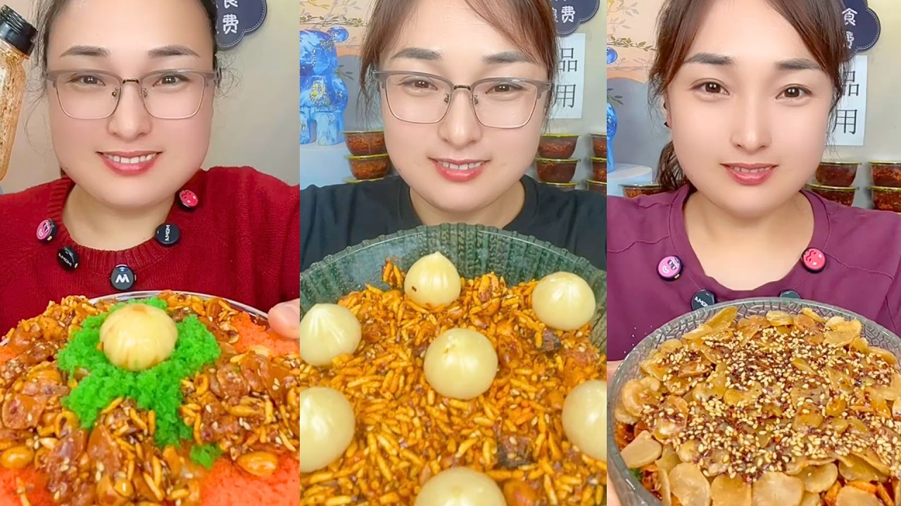 Traditional Spicy Food Eating | Chinese Mukbang #87