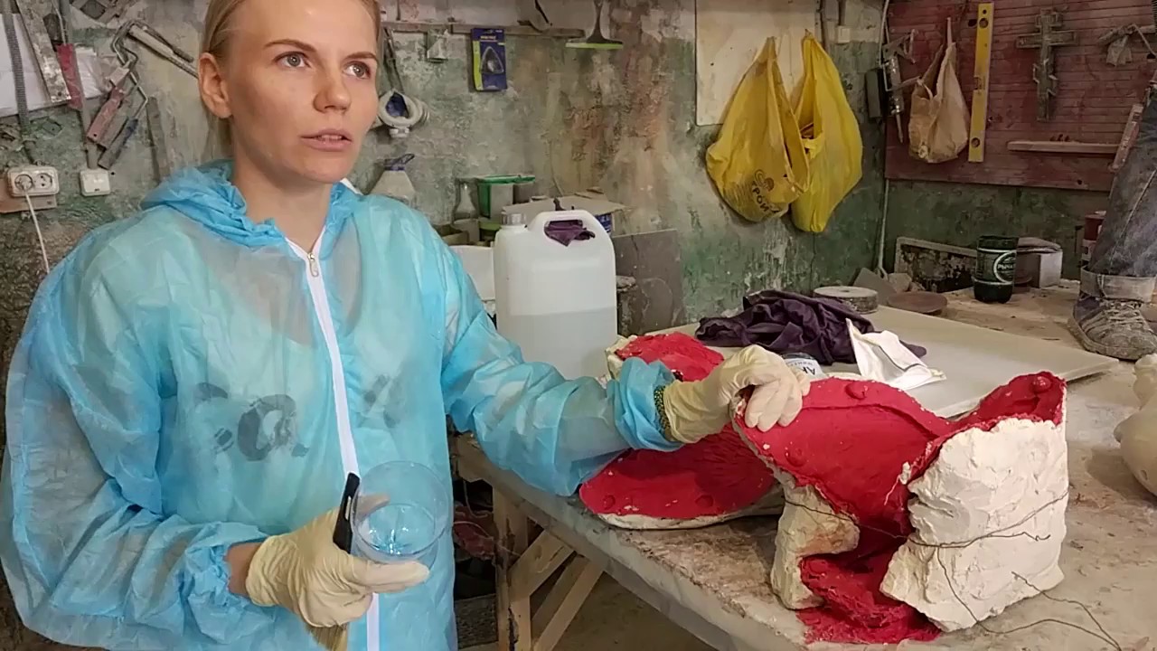 ПРОЦЕСС СОЗДАНИЯ СКУЛЬПТУРЫ ИЗ ИСКУССТВЕННОГО МРАМОРА. ЧАСТЬ 1.