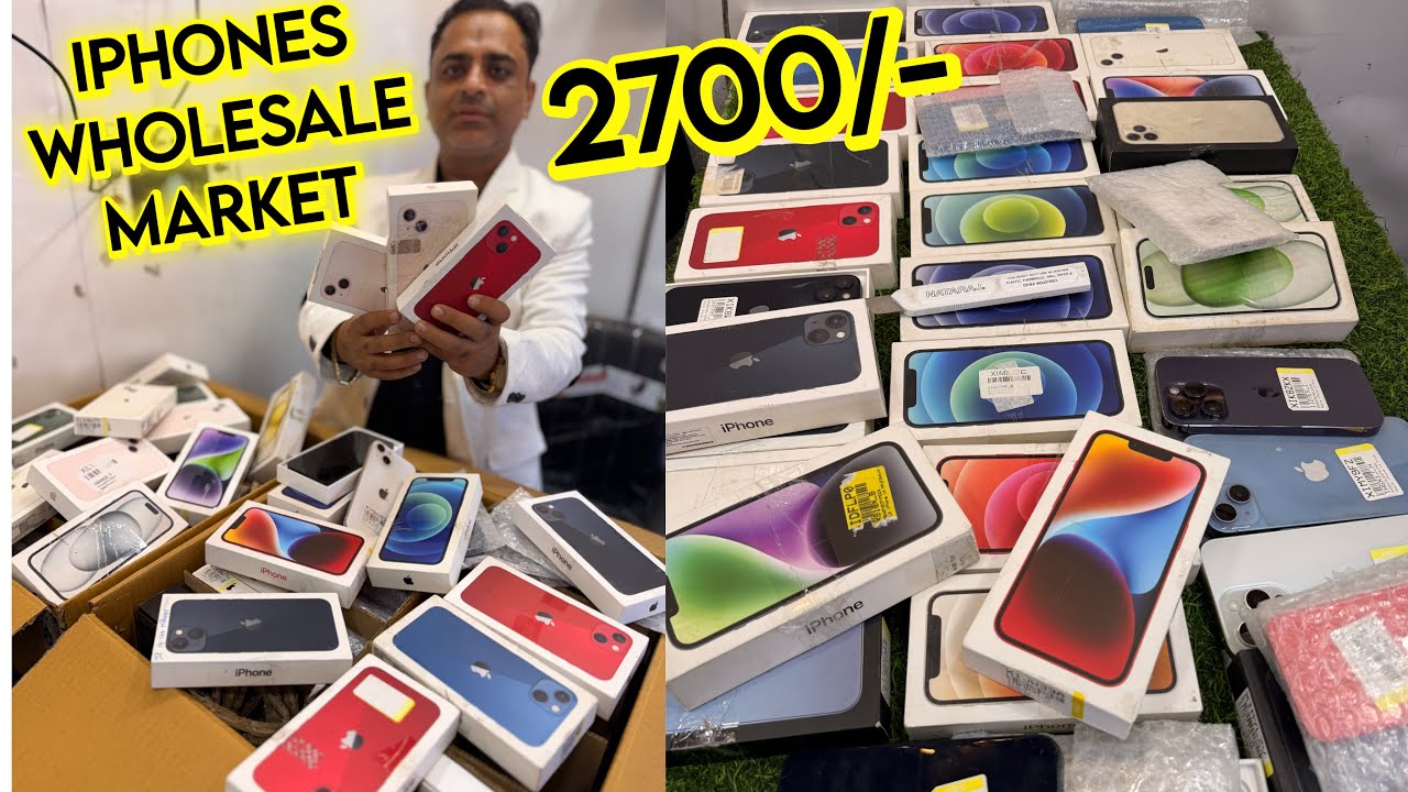 iPhones Wholesale Market | सस्ते iPhones in Gaffar Market Delhi | Mobile Phones Wholesale Market