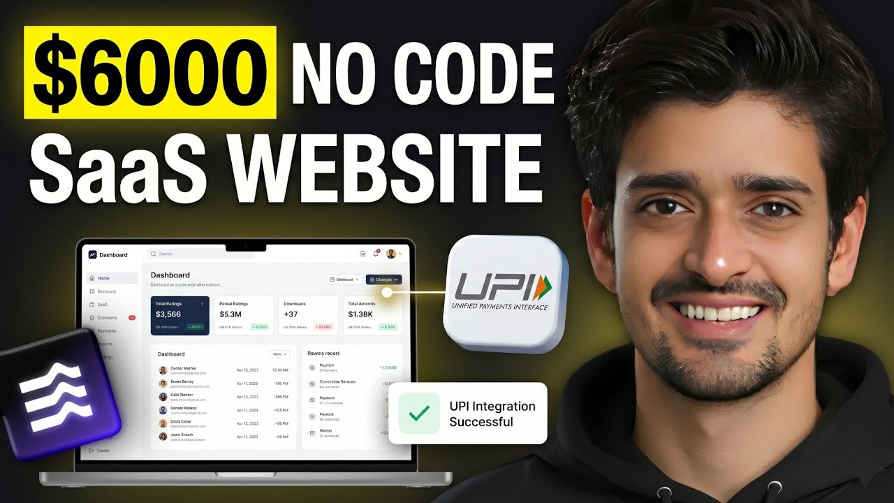 I Build $6000 AI SaaS Website with Payment Gateway in 10 Mins (No Code)