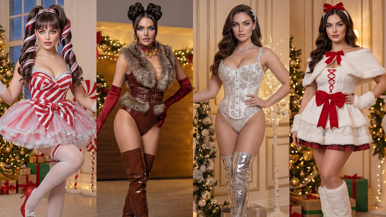 🎄 Elara’s Christmas Costume & Fashion Showcase ❄️ Elegant, Festive & Full of Sparkle