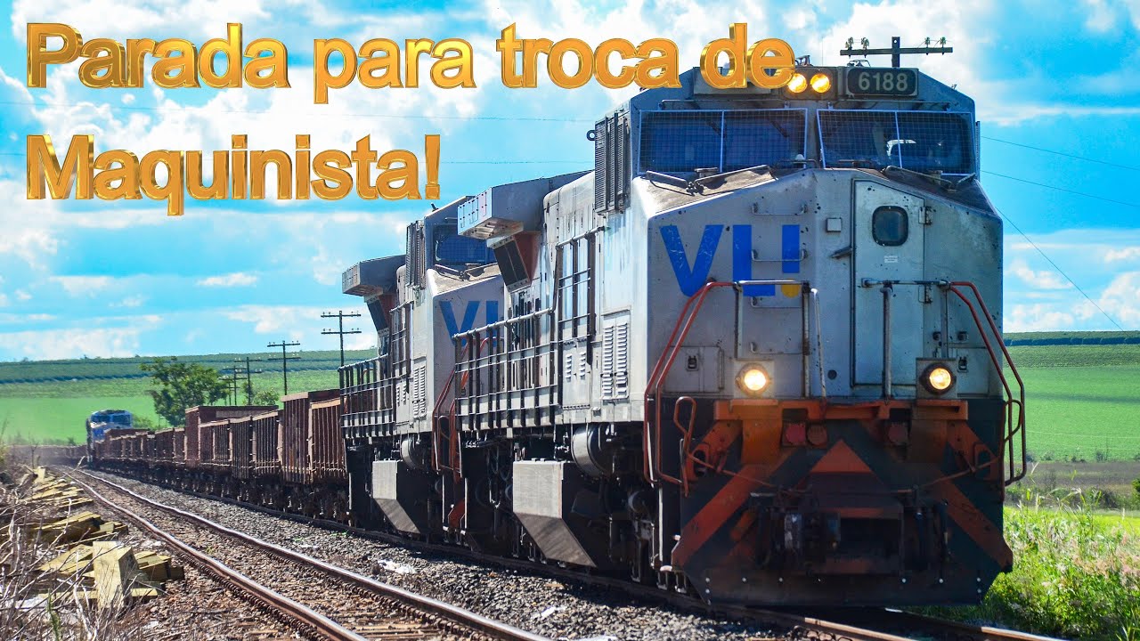Trenzão Diferente no Cerrado! 4 Locomotivas Dash no Pátio Beija Flor com vagões GFD