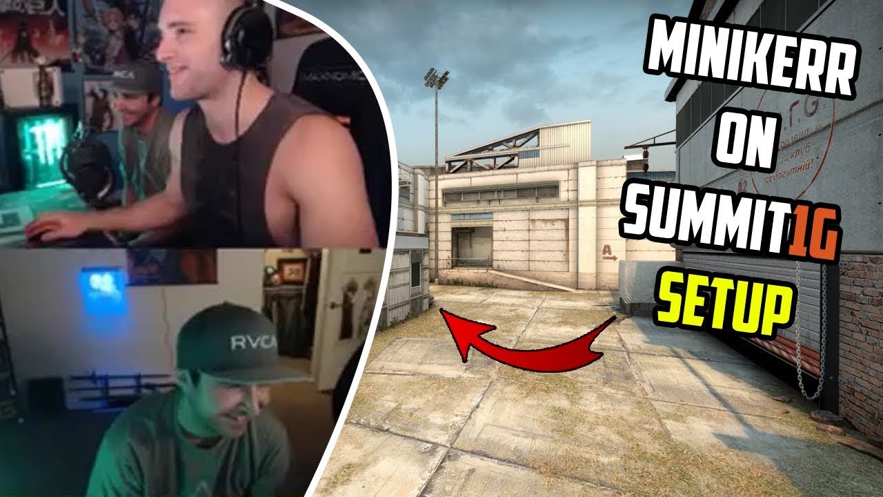 MINIKERR PLAYING CSGO ON SUMMIT'S SETUP! Summit1g And Minikerr Playing ESEA PUG