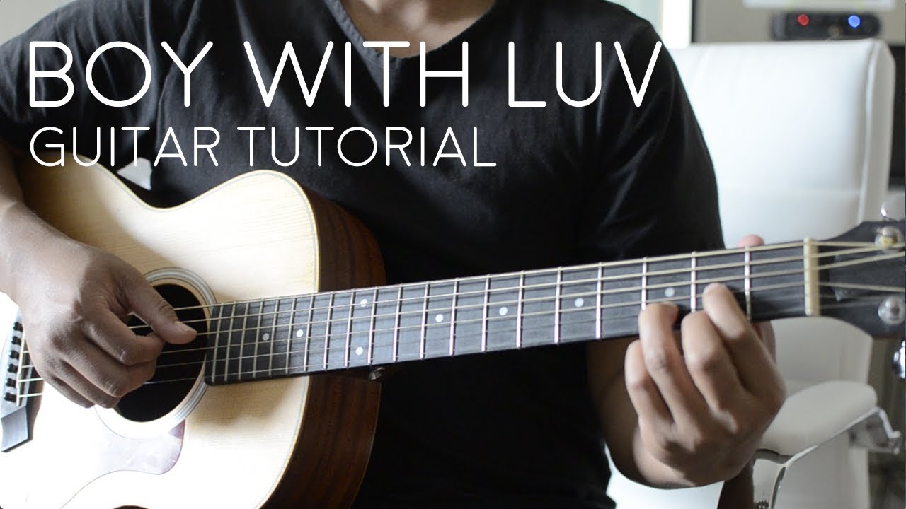Boy With Luv (Feat. Halsey) by BTS - Guitar Tutorial